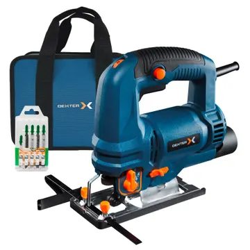 Serra Tico-Tico Dexter 750JS3-100.52B1 750W 220V com Bolsa e Kit de Lâminas