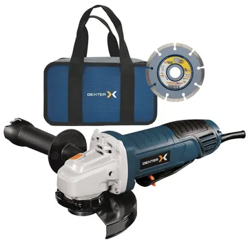 Esmerilhadeira Angular 5" Dexter 2025R04S00-0010 800W 220V com Bolsa de Ferramentas e Disco