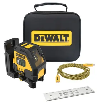 Nível a Laser 45m Verde Recarregável com Maleta e Carregador USB DEWALT-DCLE14201GB