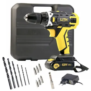 Parafusadeira Furadeira 3/8 Pol. a Bateria 12V com Maleta e Acessórios LITH-LT7035XS1